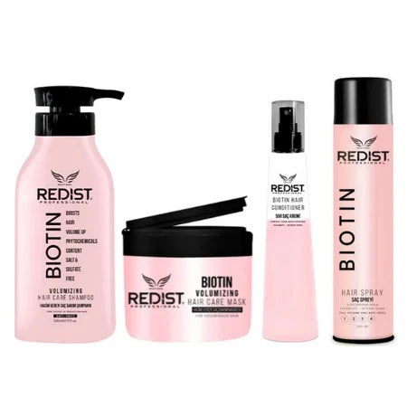 KIT PROMO REDIST BIOTIN PENTRU VOLUM (Sampon 500 ML, Masca 250 ML,Balsam bifazic 225 ml, fixativ 250 ml)