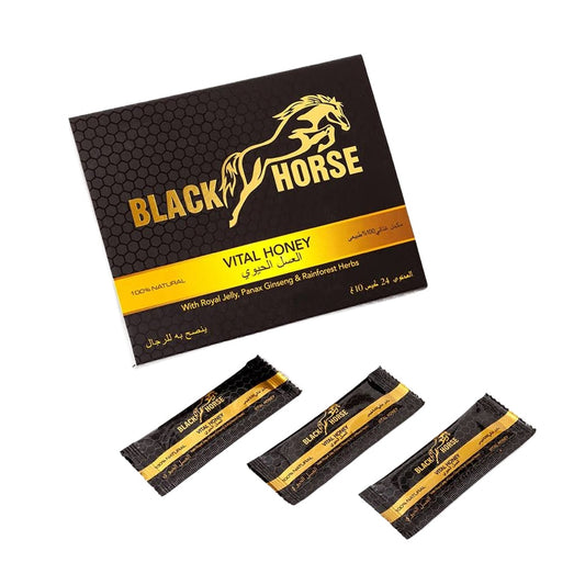 Miere afrodisiac Black Horse, unisex, 1 cutie x 24 plicuri