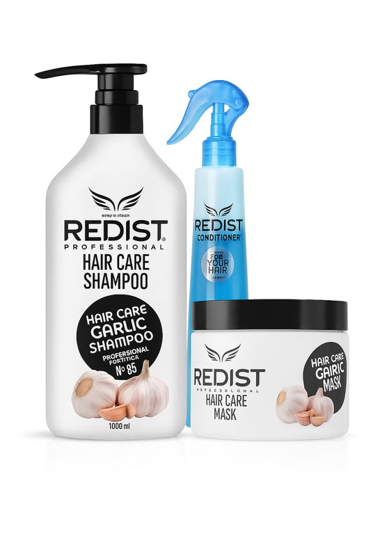 PACHET PROMO: 3 REDIST CU EXTRACT DE USTUROI (Sampon 1000ML, Masca 475 ML, Bifazic pentru toate tipurile de par 400 ml)