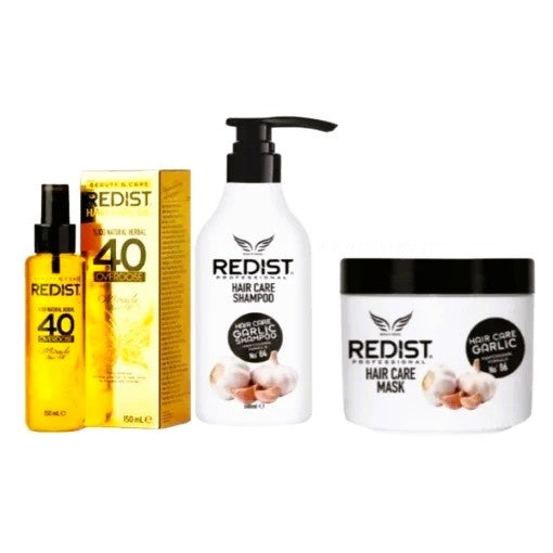Pachet promo Redist pentru reparare si regenerare ( Sampon 1000 ML, Masca 475 ML,Ulei 40s overdose 150 ml)