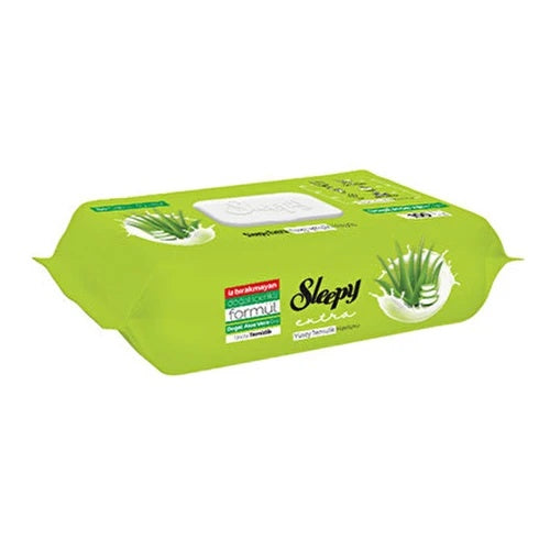 Șervețele pentru Curățarea Suprafețelor Sleepy Extra – Aloe vera – 100 bucăți