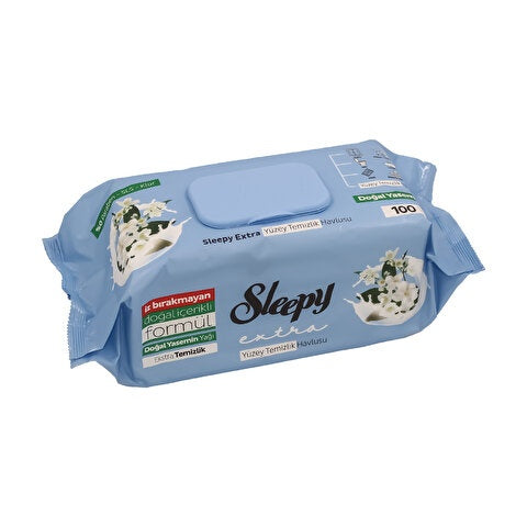 Șervețele pentru Curățarea Suprafețelor Sleepy Extra – Iasomie – 100 bucăți